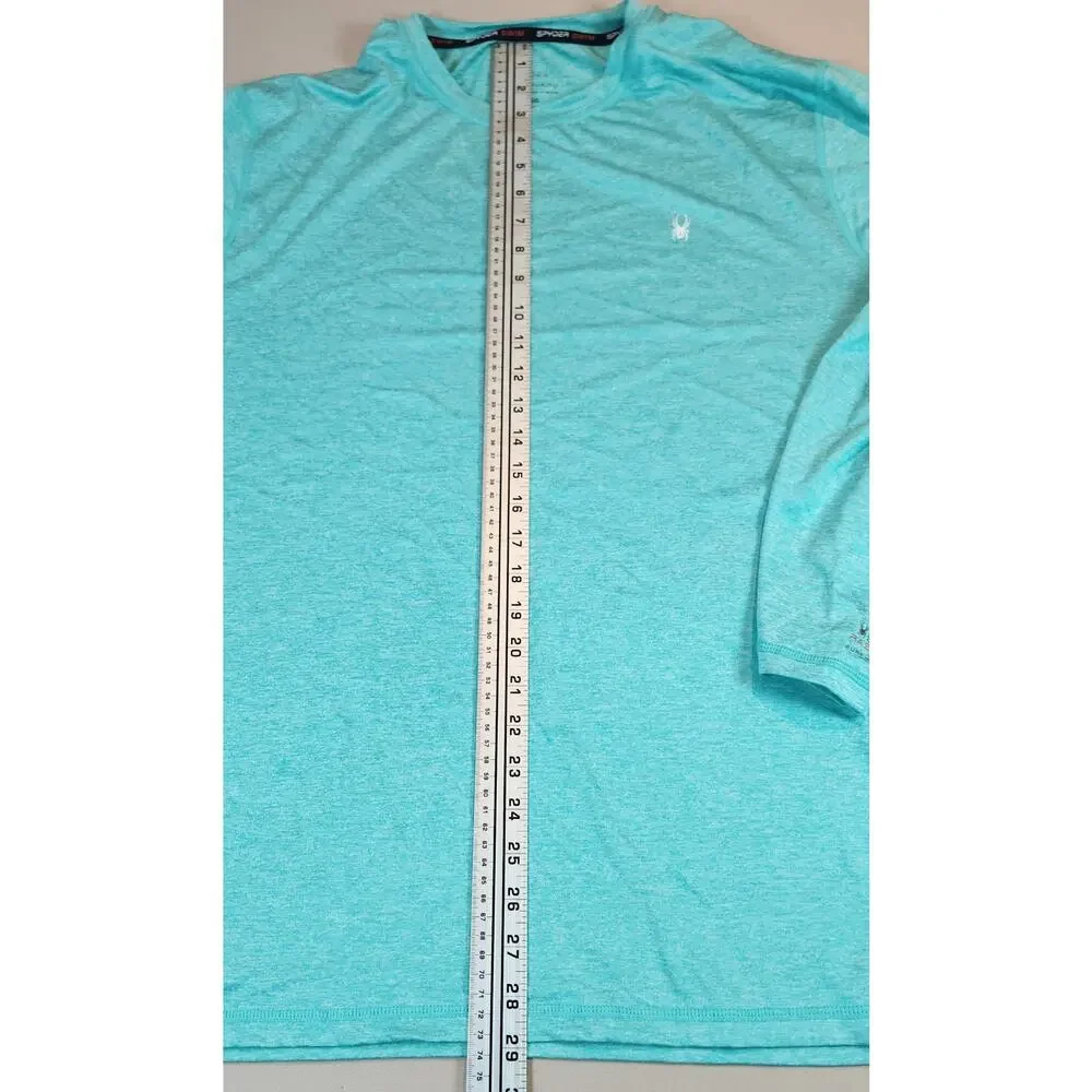 Spyder Swim Men’s XL Rash Guard UPF 50+ Long Sleeve Aqua Quick Dry